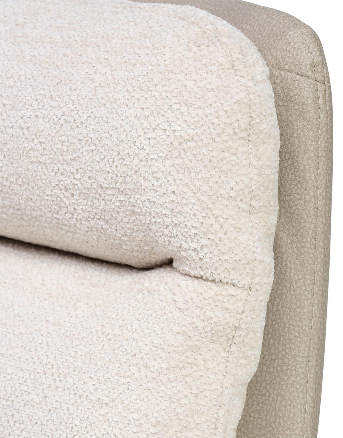 Schwingstuhl Grando - Beige/Schwarz, MODERN, Textil/Metall (45/91.5/62cm) - Livetastic