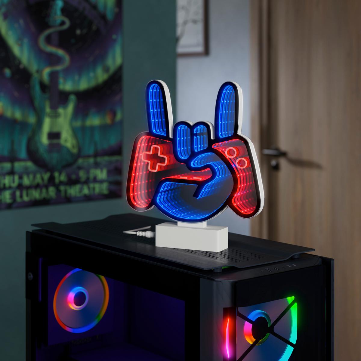 LED-DEKOLEUCHTE CRUZ - Chromfarben/Weiß, Basics, Kunststoff (22,8/4,5/25,41cm) - Luca Bessoni