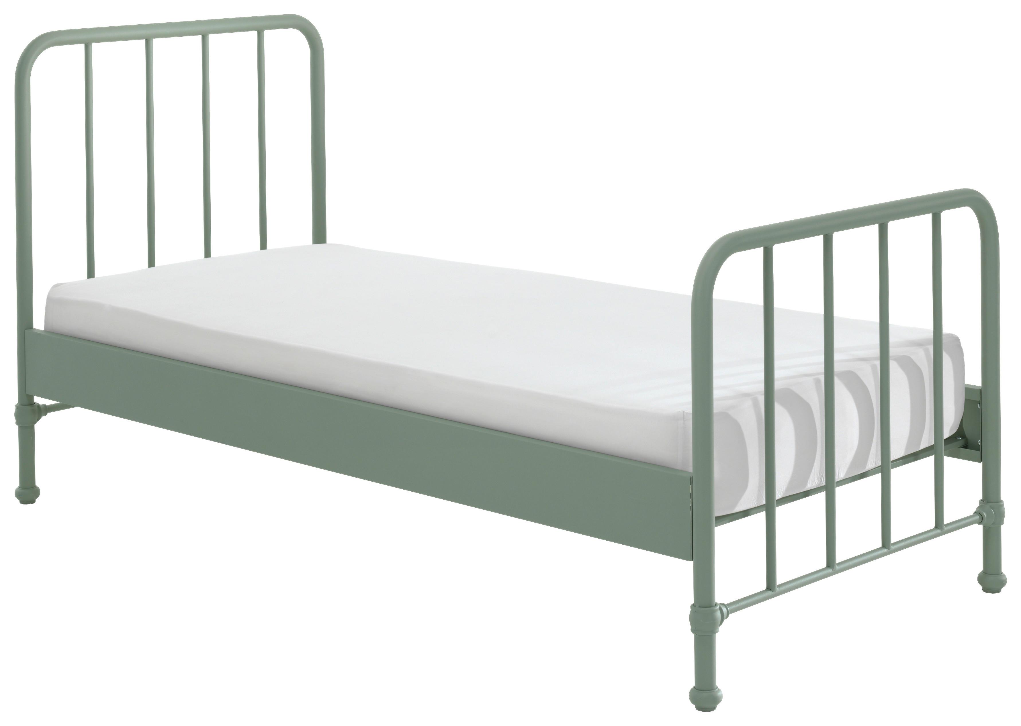 Kinder-/Juniorbett Bronxx Grün 90x200 cm - Grün, MODERN, Holz/Metall (90/200cm) - MID.YOU