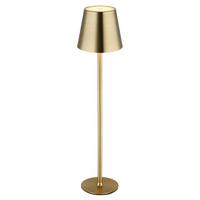 Akku-Tischleuchte 58438m Vannie - Messingfarben/Schwarz, Design, Kunststoff/Metall (11,2/47cm) - Globo