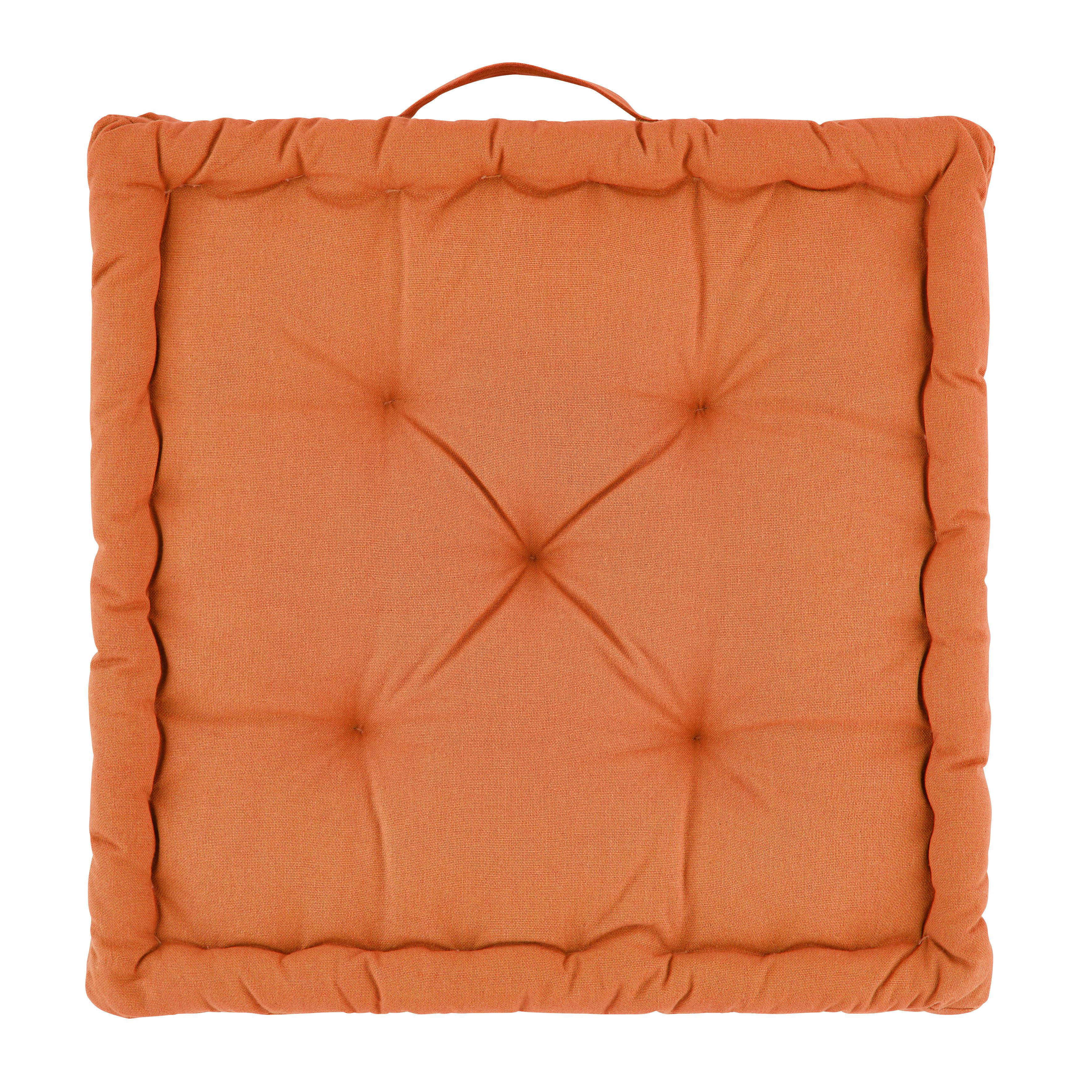 POLŠTÁŘ NA BOX BO - oranžová, textil (40/40/6cm) - Mömax