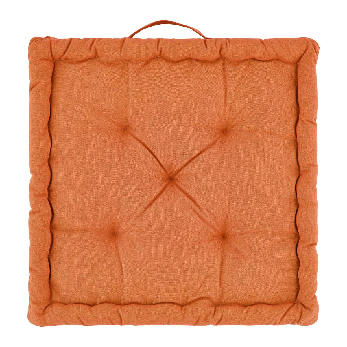 POLŠTÁŘ NA BOX BO - oranžová, textil (40/40/6cm) - Mömax