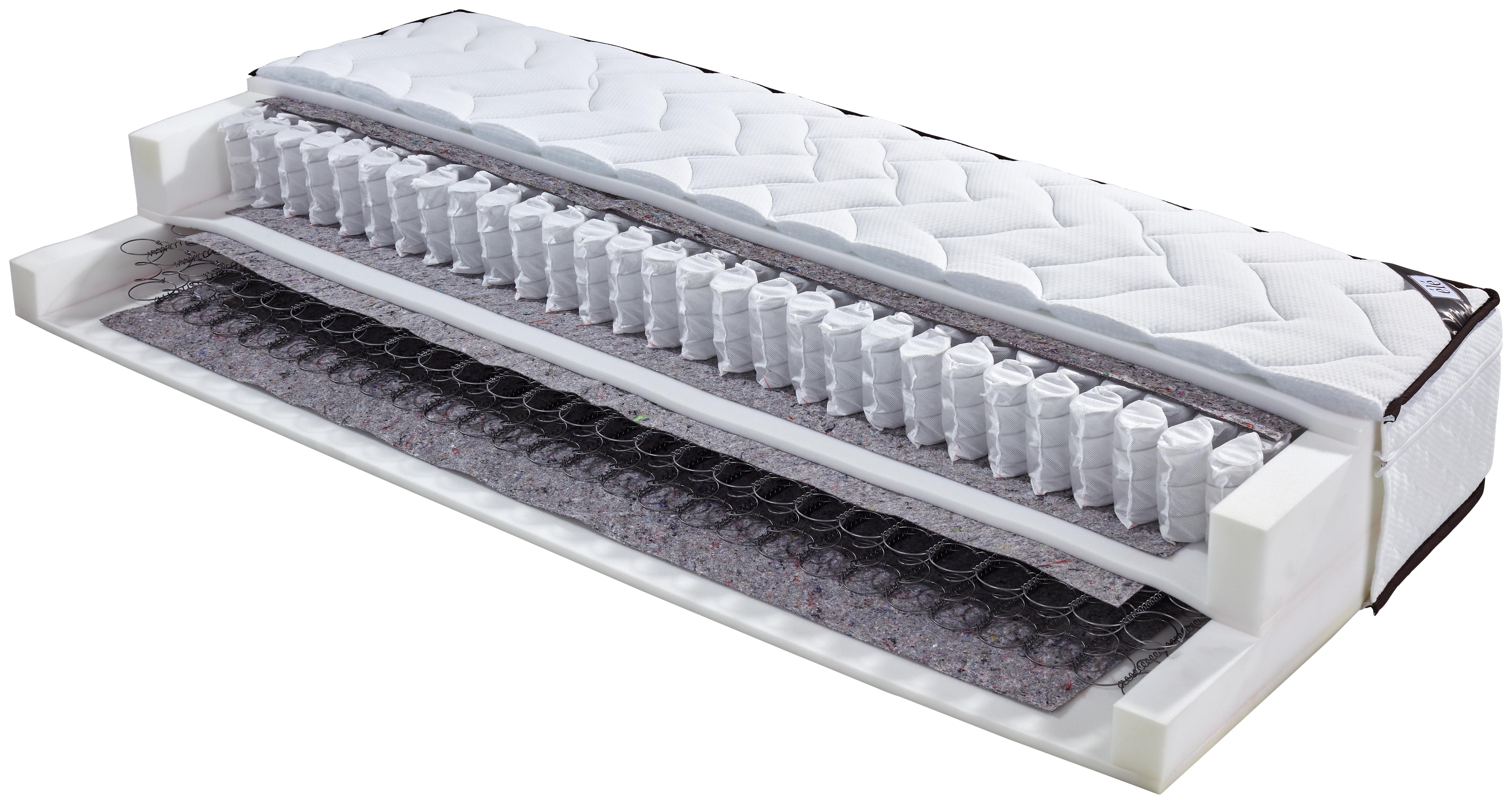 Boxspringmatratze Amelie - Weiß, Textil (90/200cm) - Ele