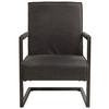 Sessel Tyler - Dunkelgrau/Anthrazit, KONVENTIONELL, Textil/Metall (62/84/70cm) - MID.YOU