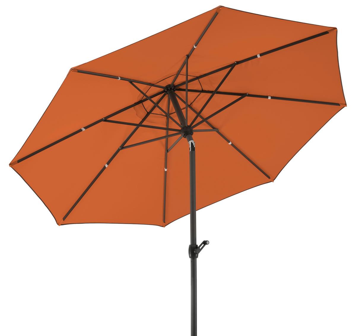 Sonnenschirm Adria Bxhxt: 300x275x300 Cm Terracotta - Anthrazit/Terracotta, Basics, Textil/Metall (300/275/300cm) - Schneider