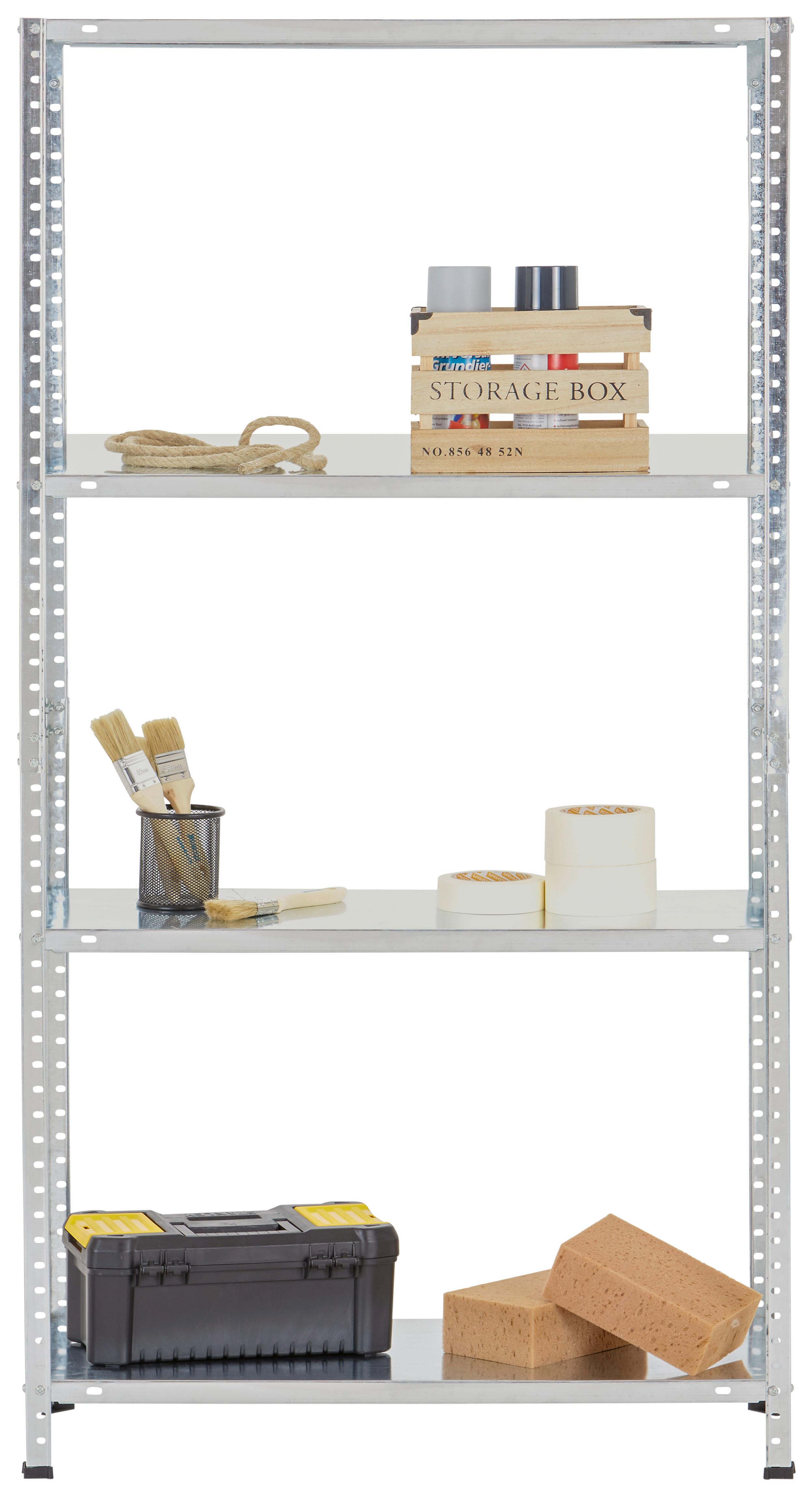 Nagy Teherbírású Polc Marco - ezüstszínű, Modern, fém (75/150/30cm) - Homezone