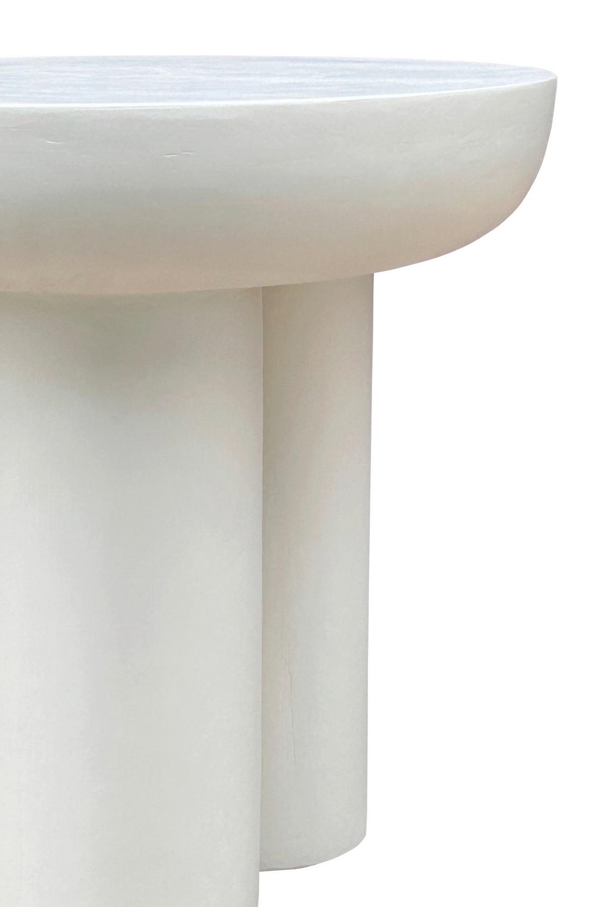 Beistelltisch Weiß B: 50 cm - Weiß, Design, Holzwerkstoff/Stein (50/50/47cm) - MID.YOU