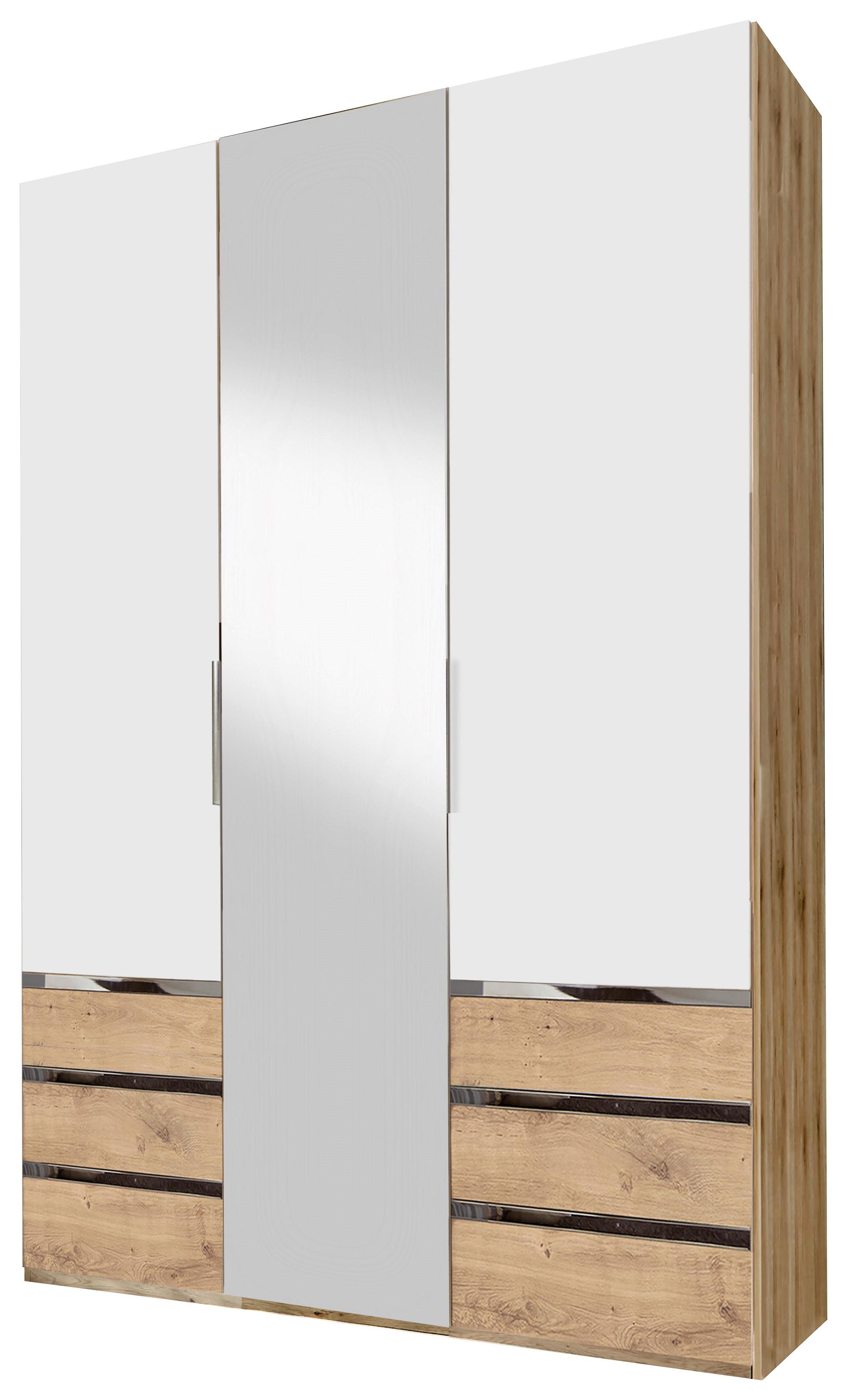 ŠATNÍKOVÁ SKRIŇA LEVEL 36 A - biela/farba duba, Konventionell, kov/kompozitné drevo (150/236/58cm)