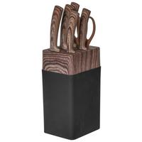 MESSERBLOCK SIMON - Nussbaumfarben/Schwarz, KONVENTIONELL, Kunststoff/Metall - James Wood
