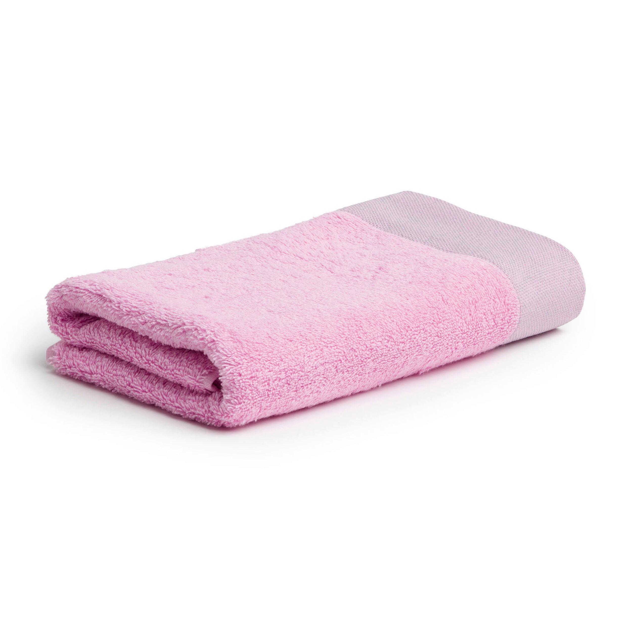 Duschtuch Iconic Uni Baumwolle 520 G/M2 Rosa 67x140 cm - Rosa, Basics, Textil (67/140cm) - Moeve