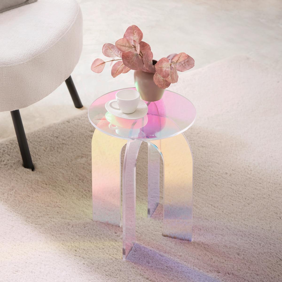 PRÍRUČNÝ STOLÍK RAINBOW -TREND- - viacfarebná, Lifestyle, plast (30/30/40cm) - Mömax