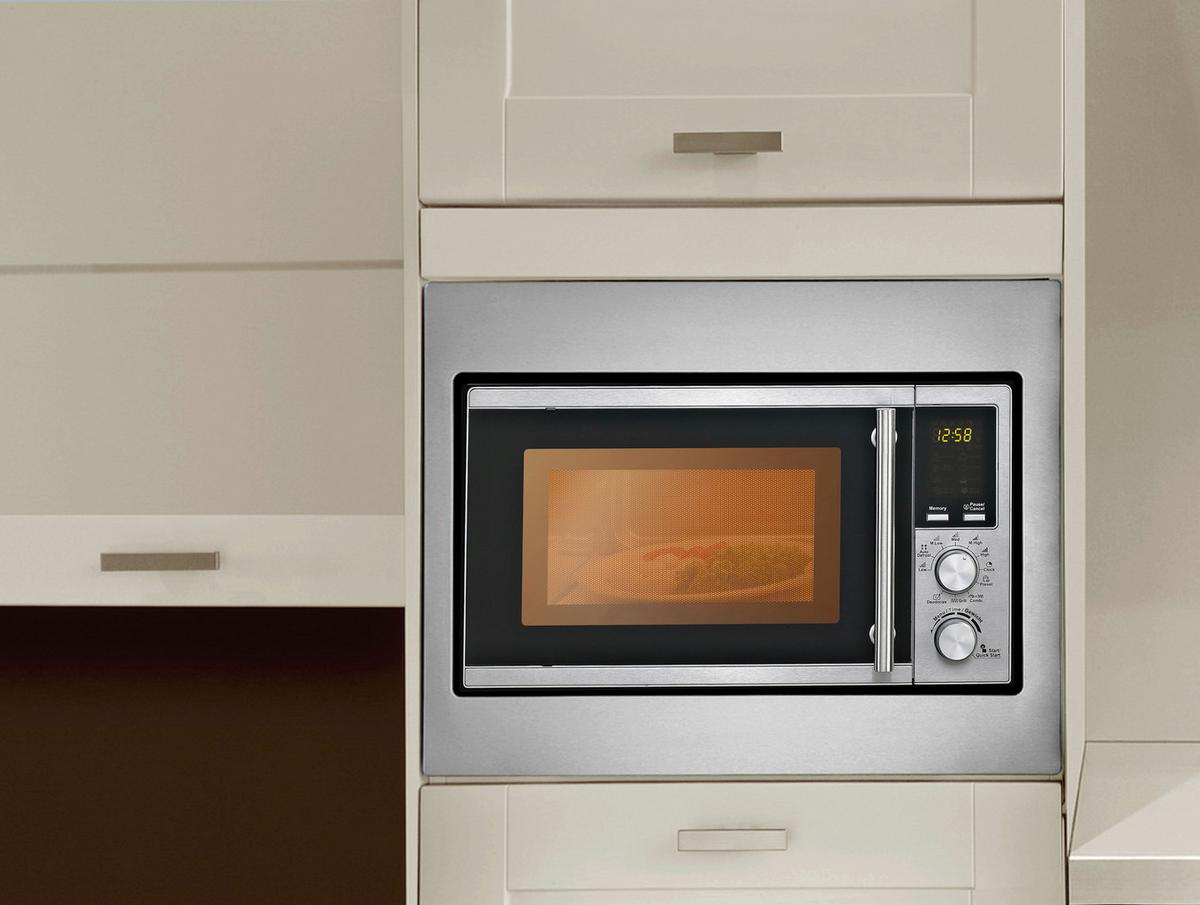 Einbaumikrowelle Ebm-G 880e - Edelstahlfarben, Metall (45,2/29,3/34,6cm) - Silva Homeline
