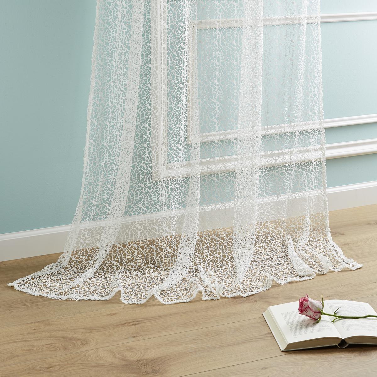 ZÁVES S OČKAMI ASTRID - biela, Modern (140/245cm) - Modern Living