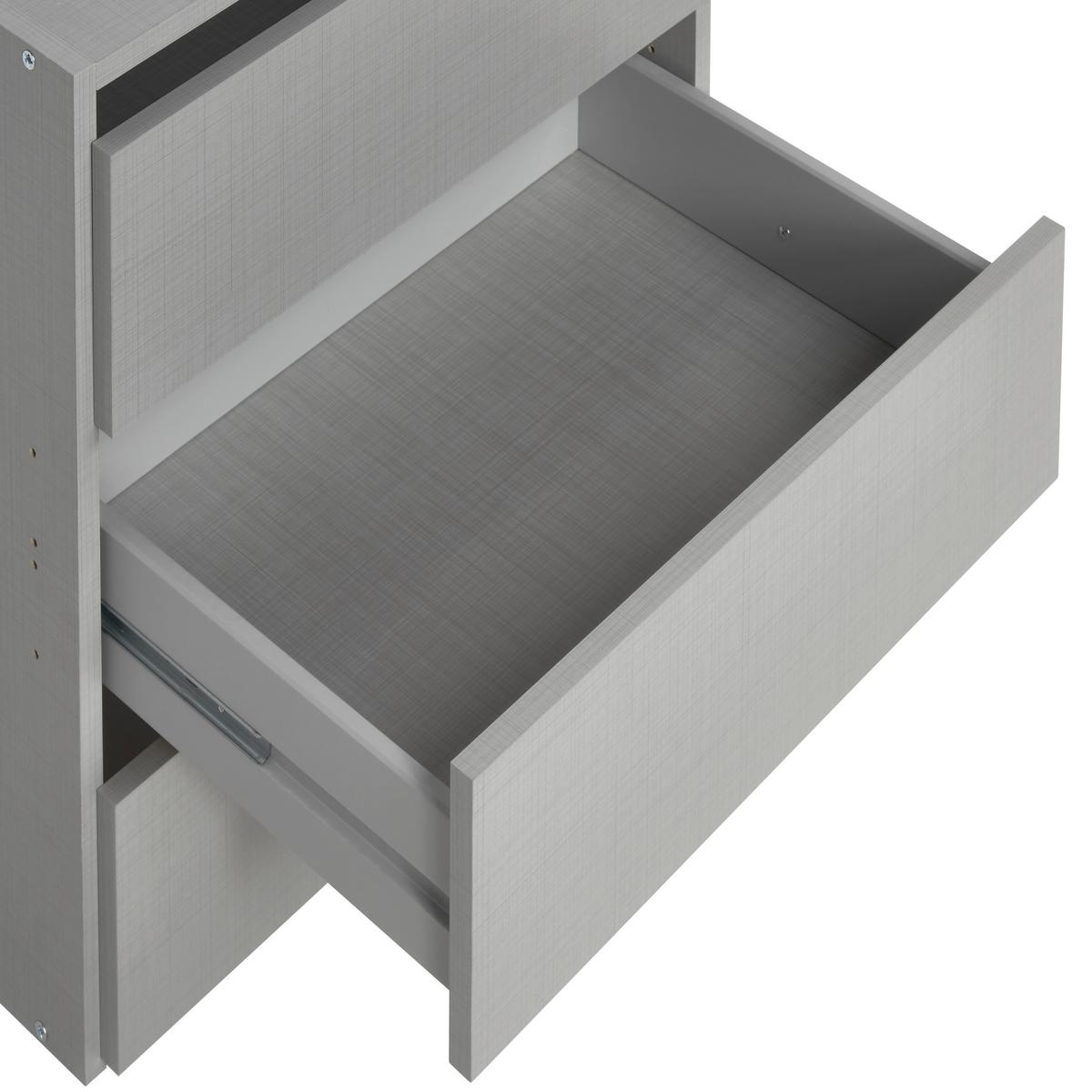 Schubkasteneinsatz Schubkasteneinsatz - Grau, MODERN, Holzwerkstoff (52/57/40cm) - MID.YOU