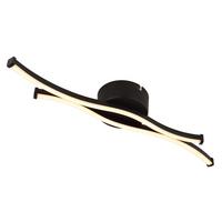 Led Mennyezeti Lámpa Nosa - fekete/opál, Modern, műanyag/fém (47,5/10/5,6cm) - Luca Bessoni