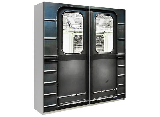 Schwebetürenschrank Plakato Metro 170,3 cm - Dunkelgrau/Weiß, MODERN, Holzwerkstoff/Kunststoff (170,3/190,5/61,2cm) Schwebetürenschrank Plakato Metro 170,3 cm - Dunkelgrau/Weiß, MODERN, Holzwerkstoff/Kunststoff (170,3/190,5/61,2cm)