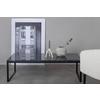 Couchtisch Estelle - Schwarz/Grau, Design, Stein/Metall (120/60/36cm) - Livetastic