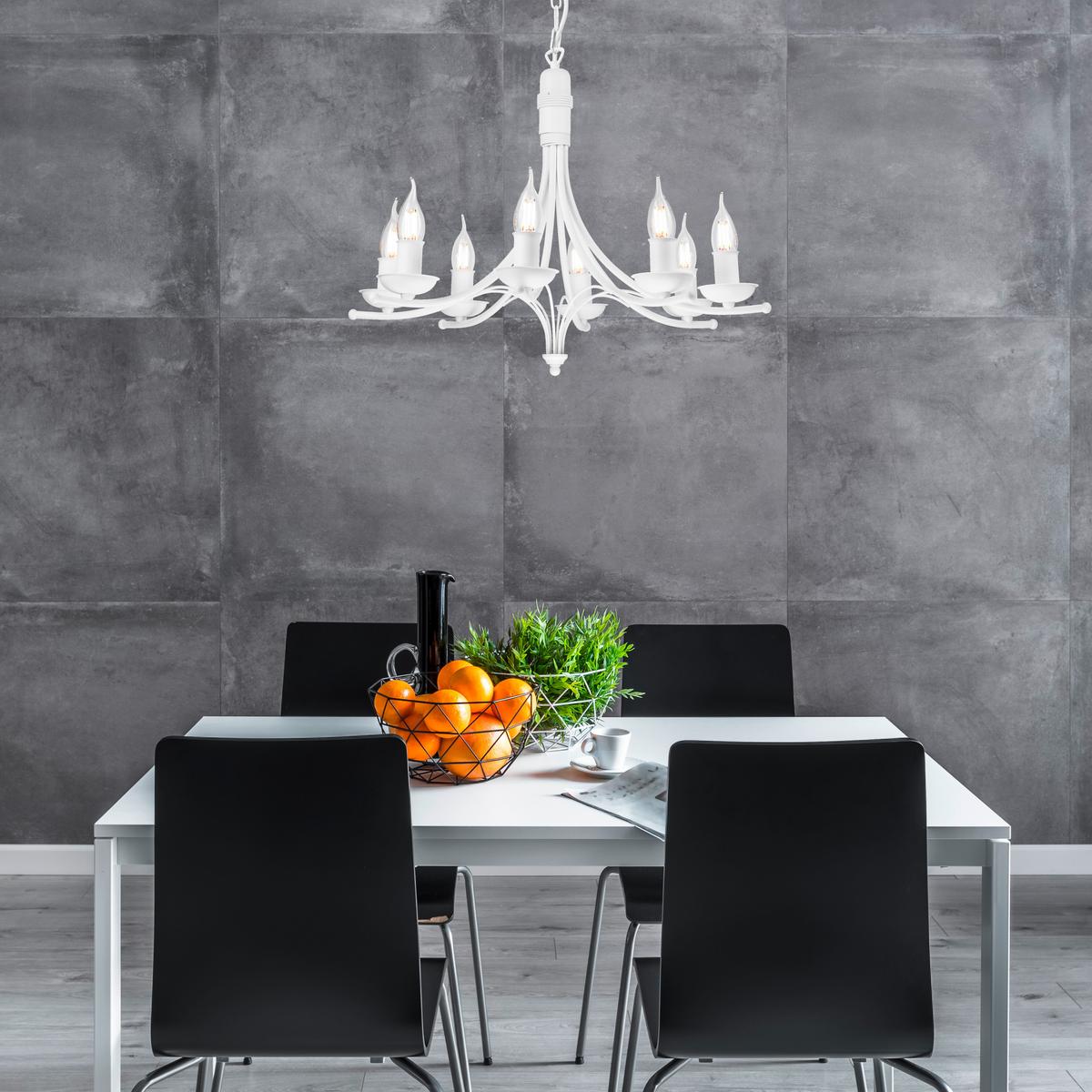 Pendelleuchte 44187_white - Weiß Hochglanz, KONVENTIONELL, Metall (58/100cm)