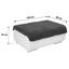 Hocker Multi - Chromfarben/Dunkelgrau, MODERN, Textil (100/43/80cm) Hocker Multi - Chromfarben/Dunkelgrau, MODERN, Textil (100/43/80cm)