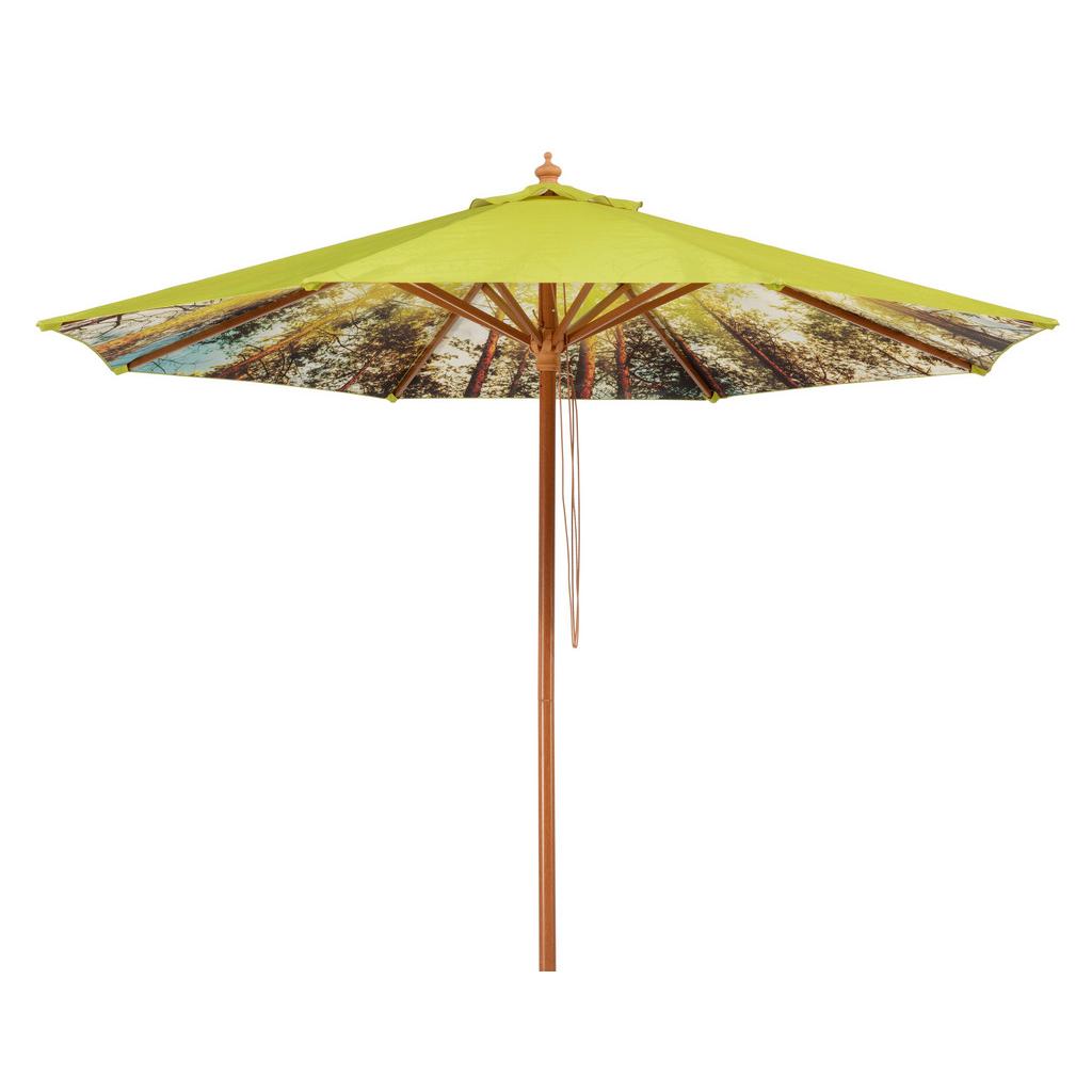 Sonnenschirm Malaga BHT: 300x257x300 cm Waldgrün