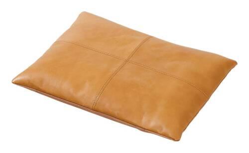 Bankauflage Lederkissen Braun B: 45 cm