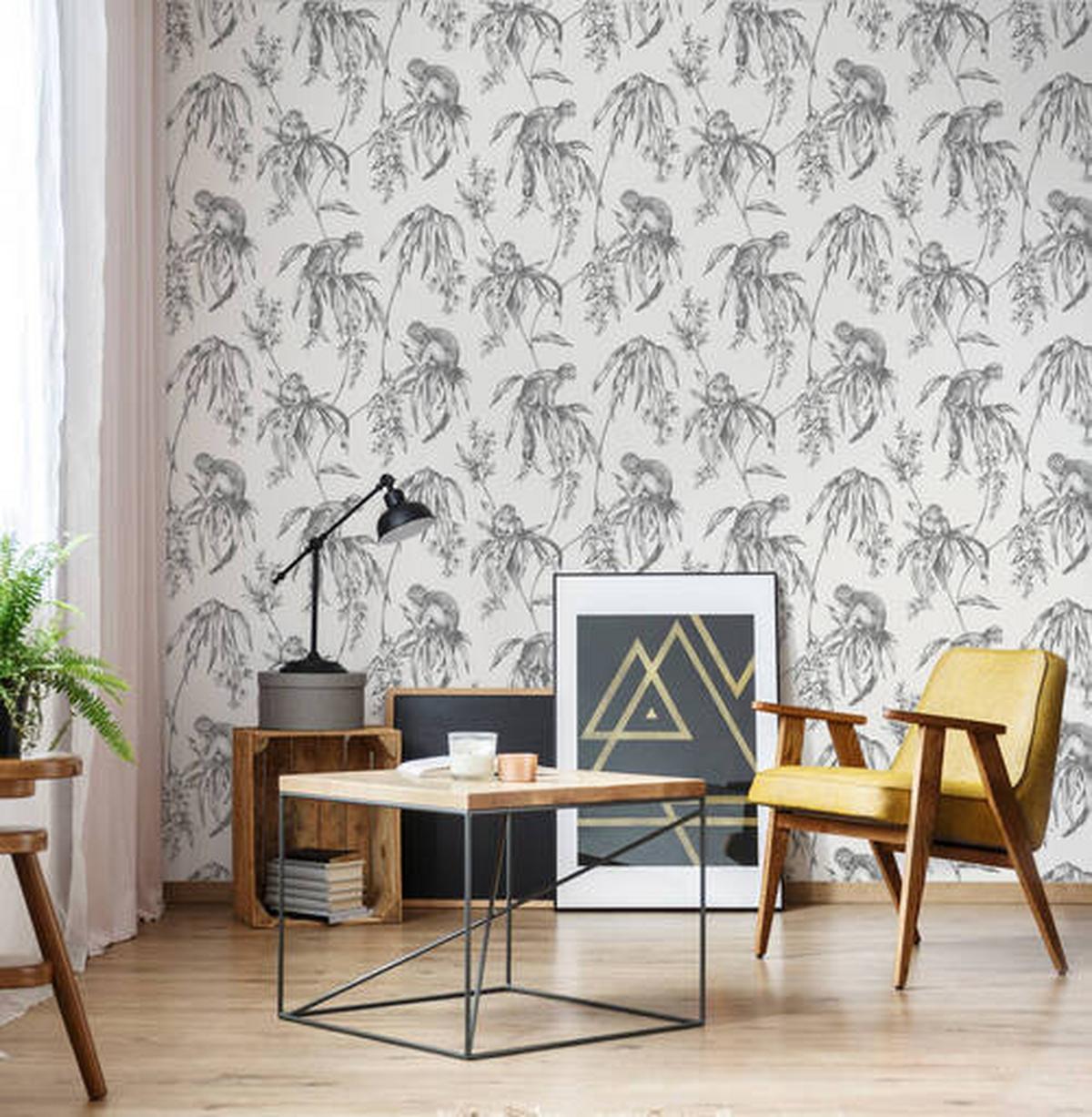 Vliestapete 106157 - Grau, Basics, Papier/Kunststoff (52/1000cm)