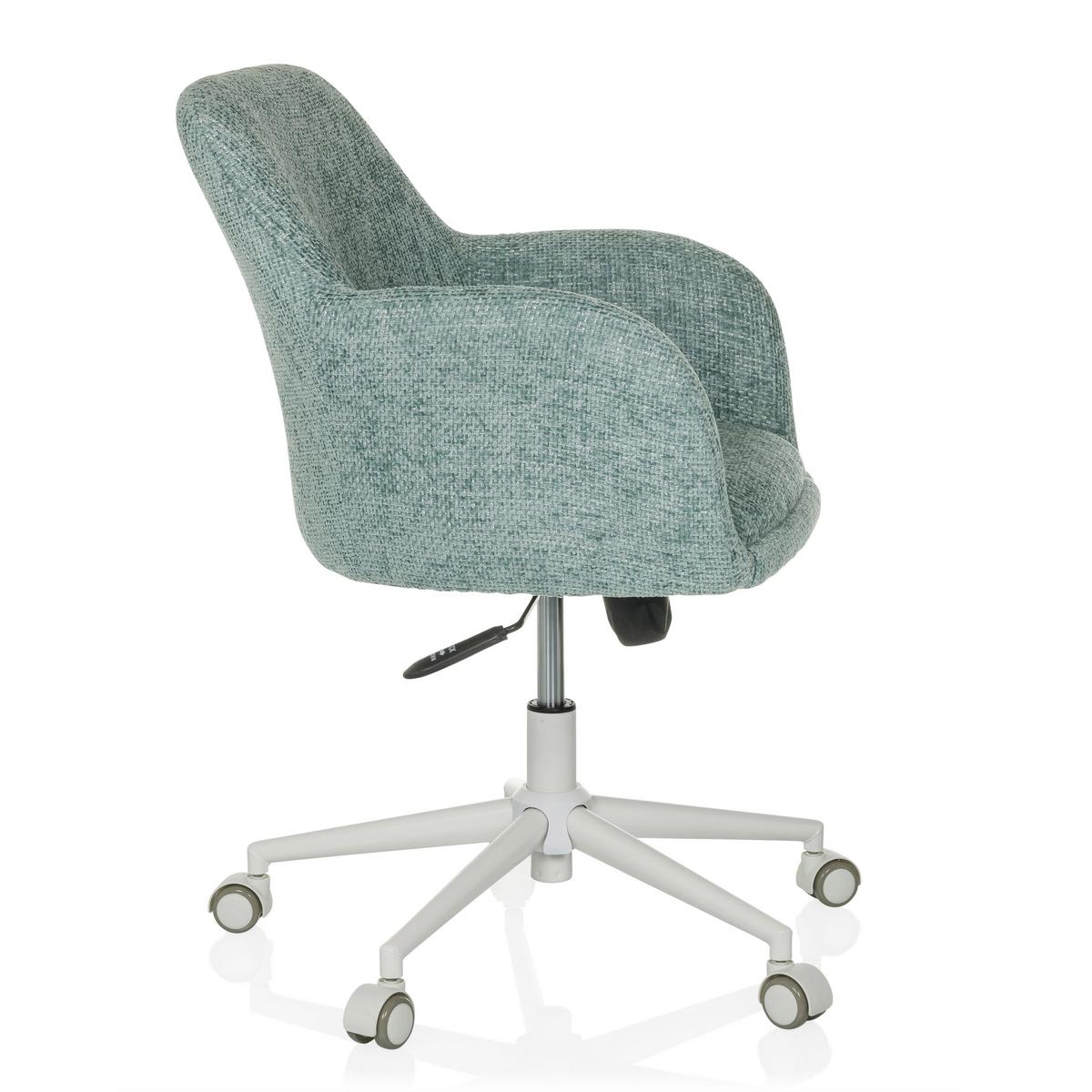 Drehstuhl Solao Home Mintgrau B: 58 cm - Mintgrau/Weiß, MODERN, Textil/Metall (58/78/60cm) - MID.YOU