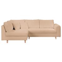Ecksofa Ariella Beige S: 161x231 cm - Beige/Naturfarben, Design, Textil (161/231cm) - Livetastic