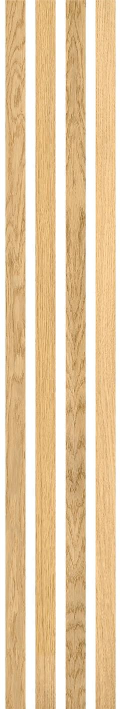 Akustikpaneel Eiche Hellbraun - Hellbraun, KONVENTIONELL, Holz (250/3,5/0,9cm)