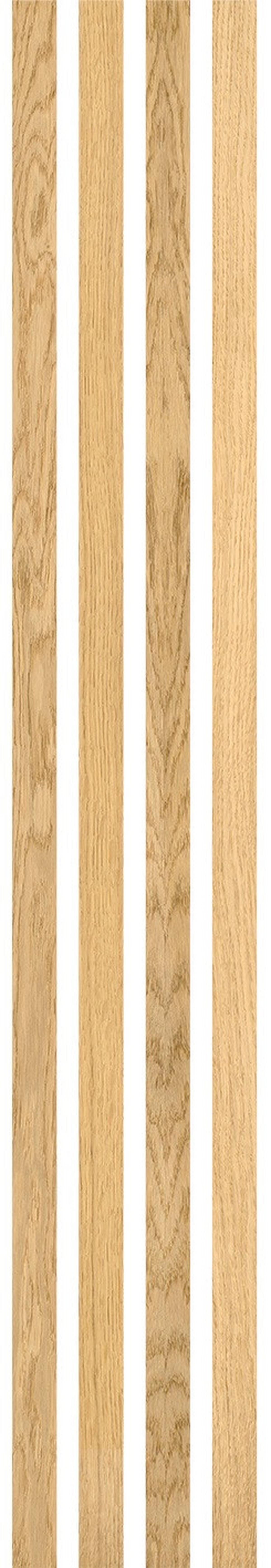 Akustikpaneel Eiche Hellbraun - Hellbraun, KONVENTIONELL, Holzwerkstoff (250/3.5/0.9cm) - Novel