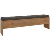 Lavica k posteli CHANTON dub Artisan/tmavosivá - farba duba/tmavosivá, Modern, kov/kompozitné drevo (185/56/36,8cm) - Mömax