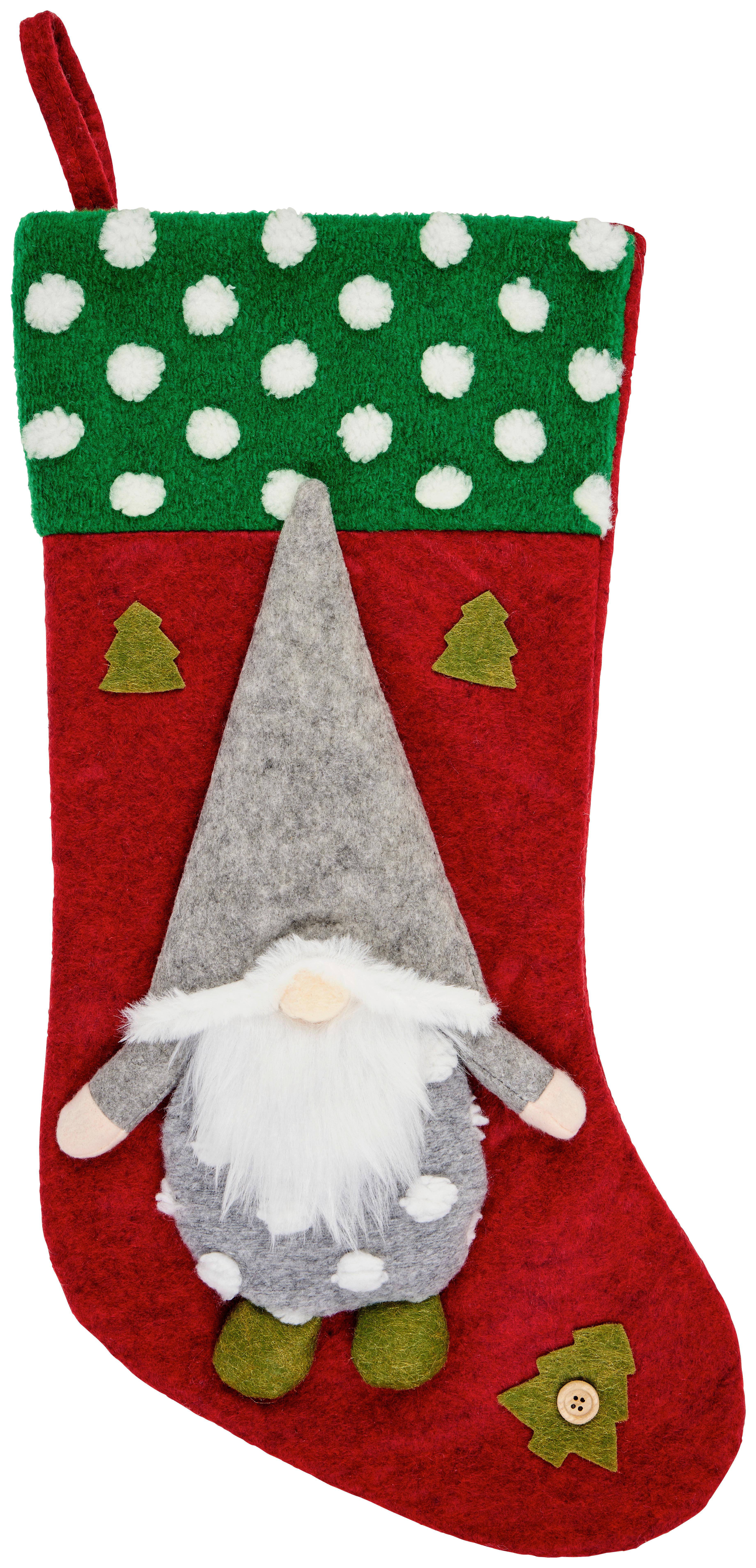 Socken Nikolo - Rot, KONVENTIONELL, Textil (47/22cm) - Ondega