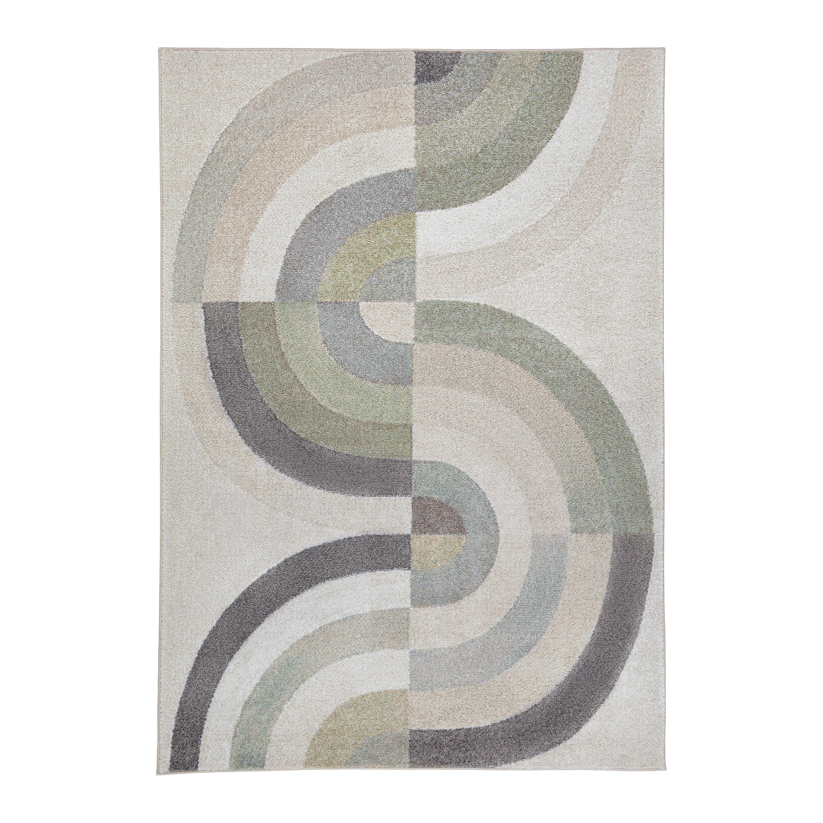 TKANÝ KOBEREC RIVO-FLOW - zelená/béžová, Konvenční, textil (120/170cm) - Mömax