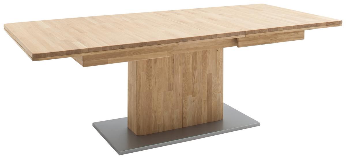 Esstisch Ausziehbar Ravello 180-230x100 Cm Grau/eiche - Eiche Bianco/Grau, Design, Holz/Holzwerkstoff (180-230/100/77cm) - Livetastic