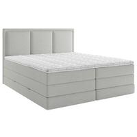Boxspringbett mit Topper 140x200 cm Swing II K - Hellgrau, Design, Holzwerkstoff/Textil (140/200cm) - MID.YOU