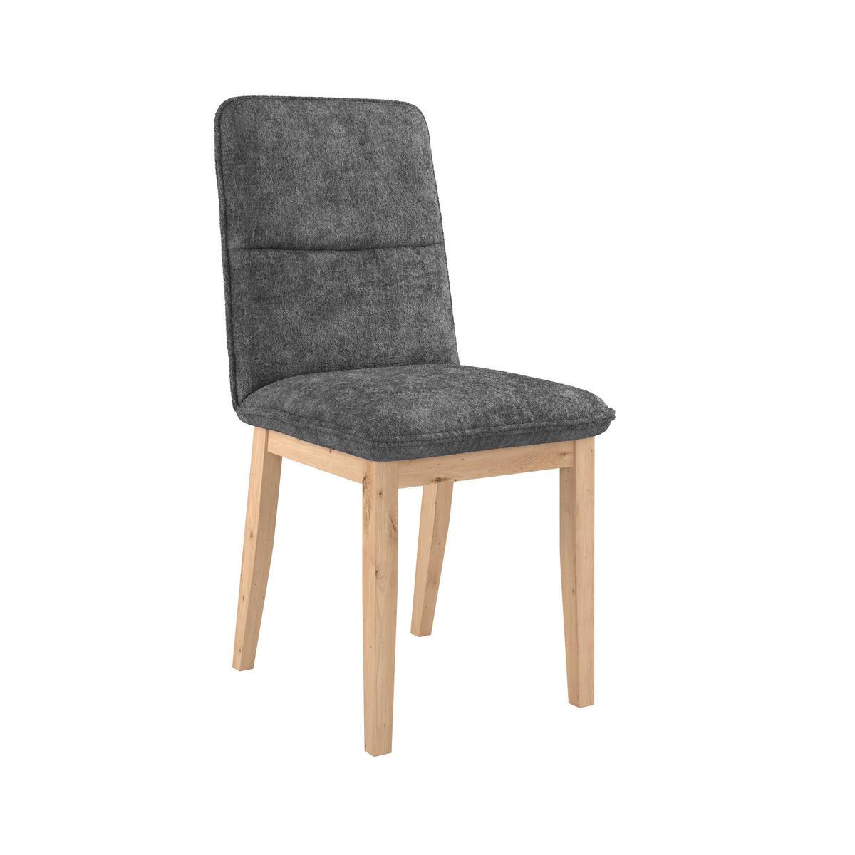 Stuhl Beluna Ii - Eichefarben/Anthrazit, KONVENTIONELL, Holz/Textil (47/91/44cm) - James Wood
