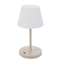 Tischleuchte Alpha – Outdhteoor-Tischleuc - Beige/Weiß, LIFESTYLE, Textil/Metall (15/28/15cm)