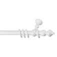 Rundstangengarnitur Benno Metall/Kunststoff/Weiß L:140cm - Weiß, KONVENTIONELL, Kunststoff/Metall (140cm) - Ondega