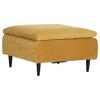Hocker Fynn, Senfgelb B: 75 cm - Senfgelb/Schwarz, KONVENTIONELL, Textil (75/45/75cm) - MID.YOU