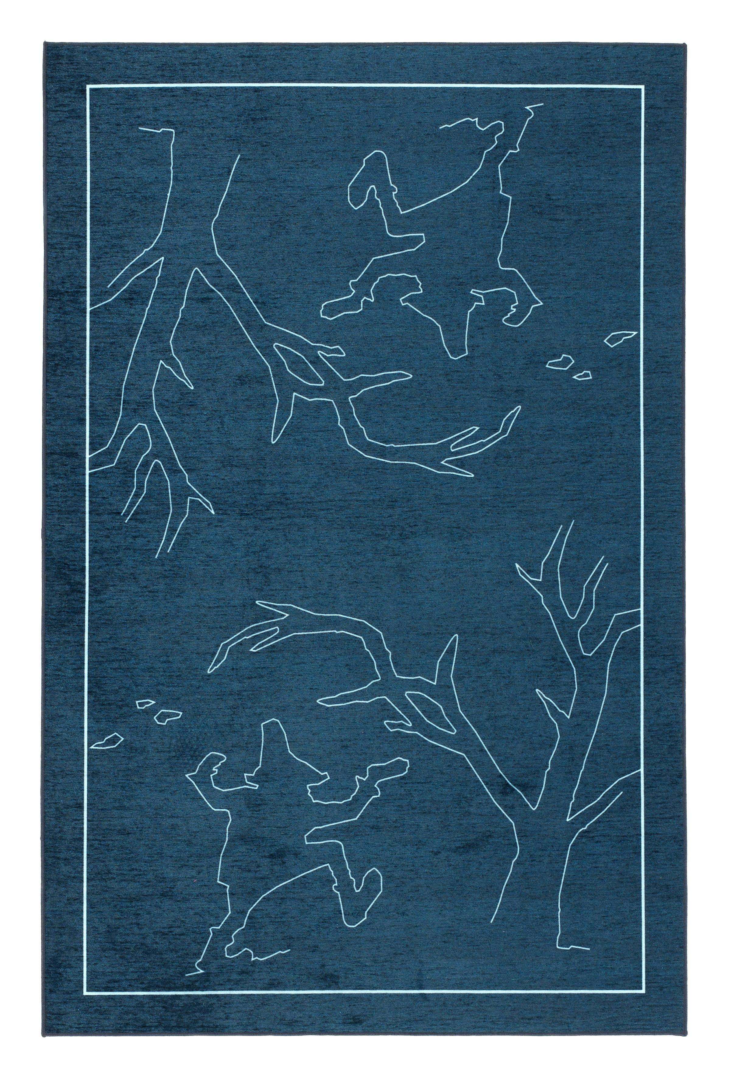 Kinderteppich Blau 110x170 Cm Gr-904b 110x170 - Blau, Trend, Textil (110/170cm)