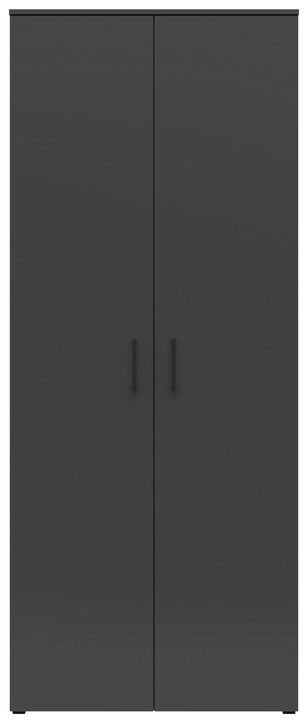 Szekrény Multistauraum - grafitszürke, Modern, faalapú anyag (80/195/40cm) - Carryhome