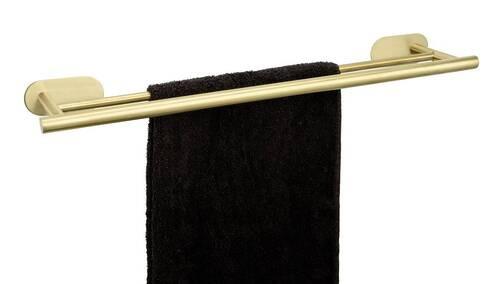 Tyč na uteráky TURBO-LOC -SB- - zlatá, Lifestyle, kov (60/4,5/14cm) - Mömax