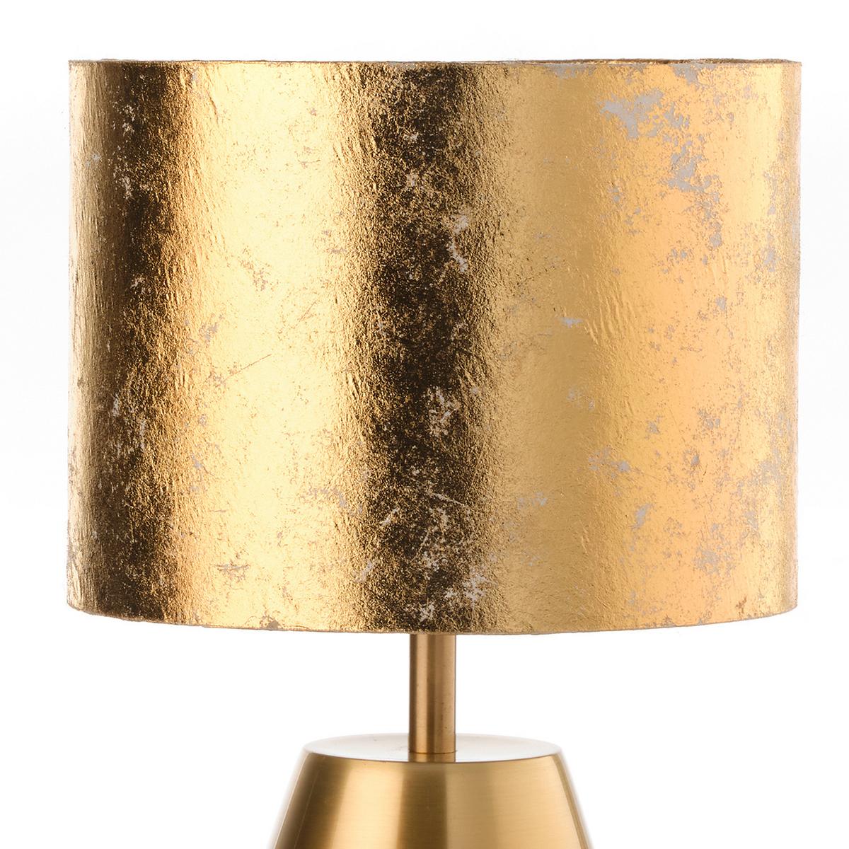 Nachttischleuchte 062/Ln - Goldfarben/Schwarz, KONVENTIONELL, Textil/Metall (23/37.5cm)