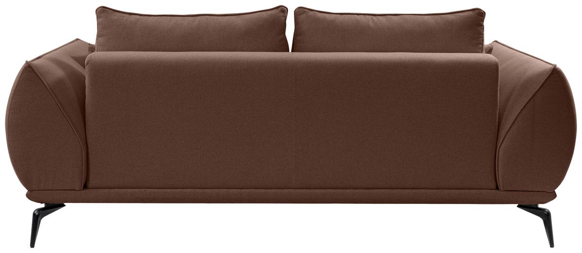 2-Sitzer-Sofa Cavo, Braun B: 208 cm - Schwarz/Braun, MODERN, Textil (208/86/118cm) - MID.YOU