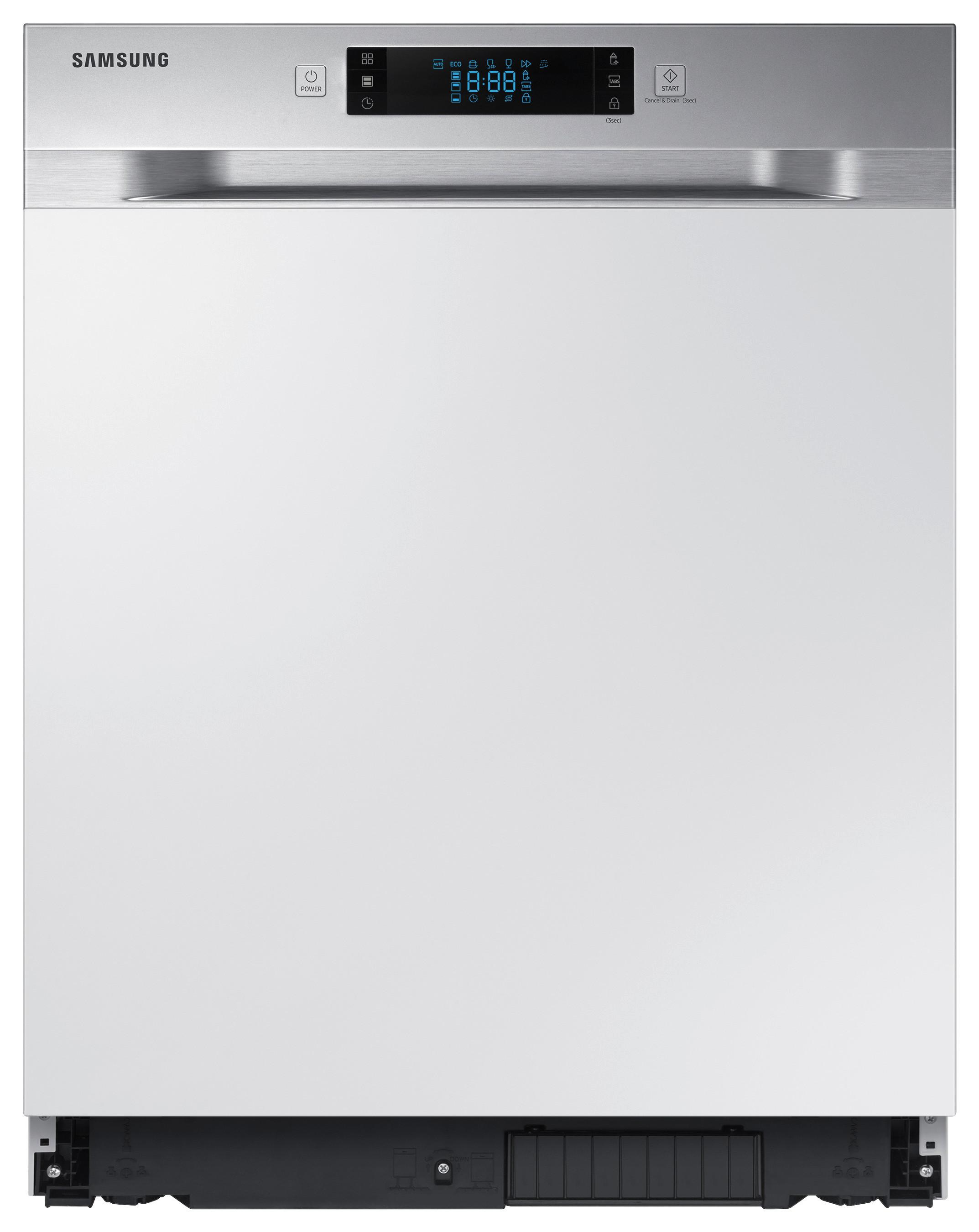 Einbau-Geschirrspüler Dw60m605 0ss/Eo B: 60 cm Teilintegriert - Silberfarben, Basics (59,8/81,5/57cm) - Samsung