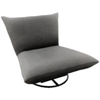 Relaxsessel Cremona Anthrazit B: 100 Cm - Anthrazit/Schwarz, Design, Textil (100/78/96cm) - Livetastic