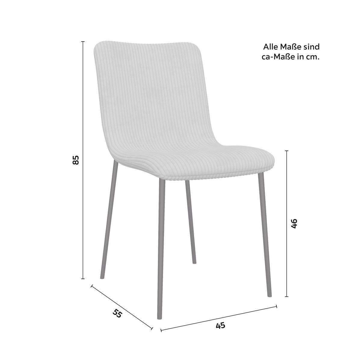 Stolička AMY - čierna/svetlosivá, Modern, kov/drevo (45/85/55cm) - Bessagi Home