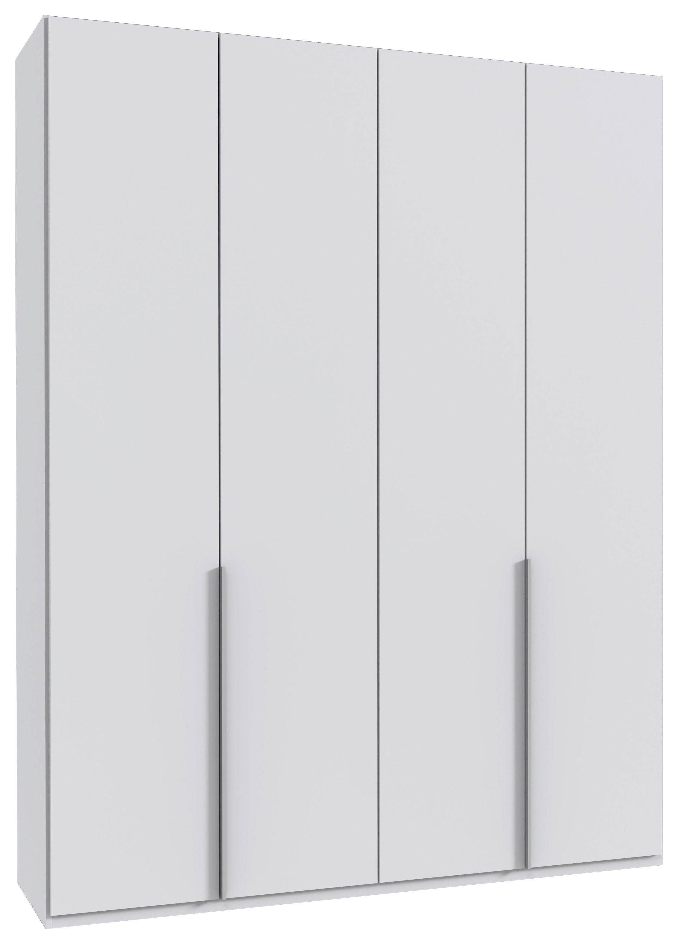 Drehtürenschrank New York Weiß B: 180 cm - Weiß, MODERN, Holzwerkstoff (180/236/58cm) - MID.YOU