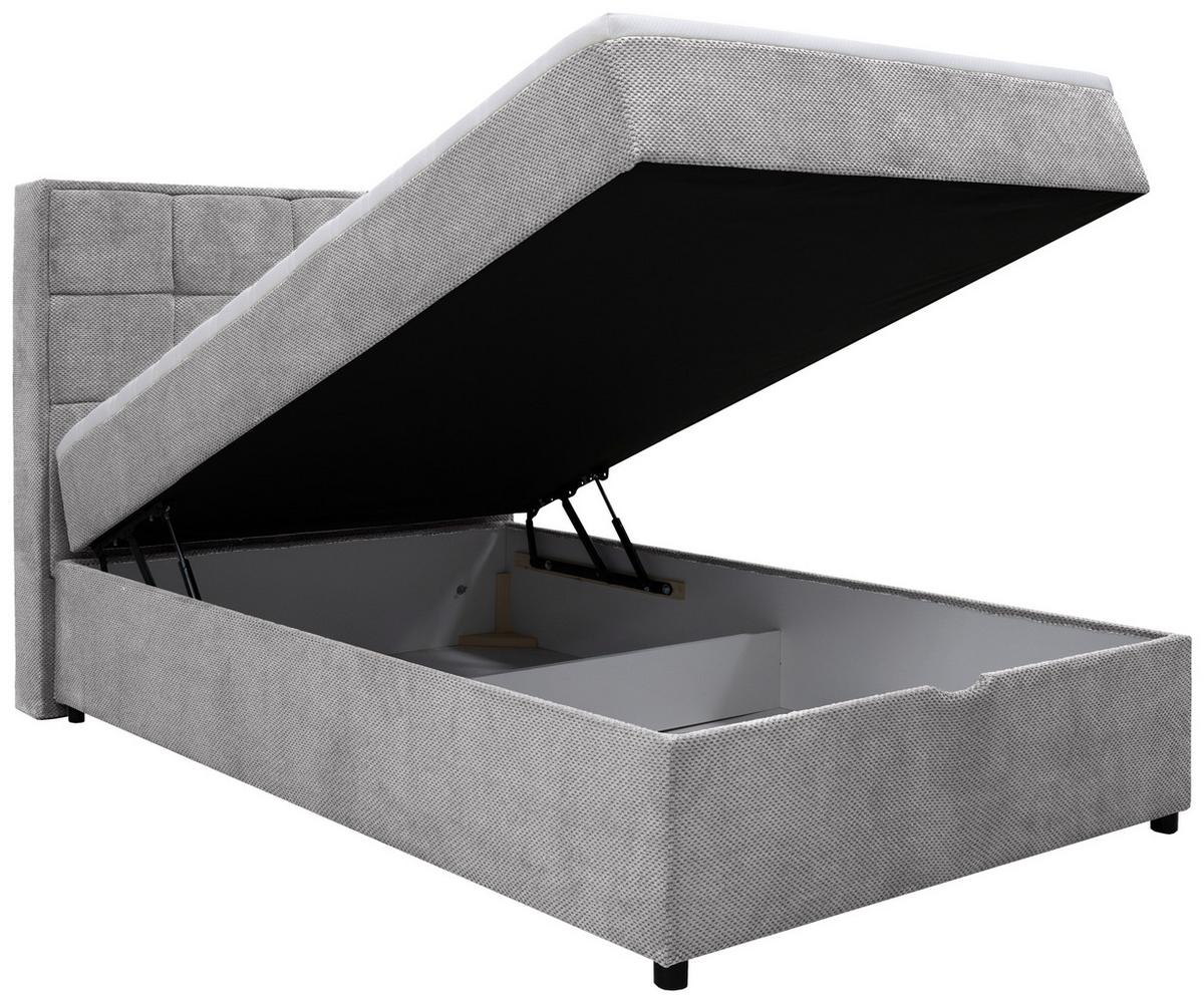 Boxbett mit Bettkasten Catania 120x200 cm Braun - Grau, MODERN, Holz/Holzwerkstoff (120/200cm) - MID.YOU