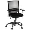 Drehstuhl Porto Base Schwarz - Schwarz, MODERN, Kunststoff/Textil (59/108/44cm) - MID.YOU
